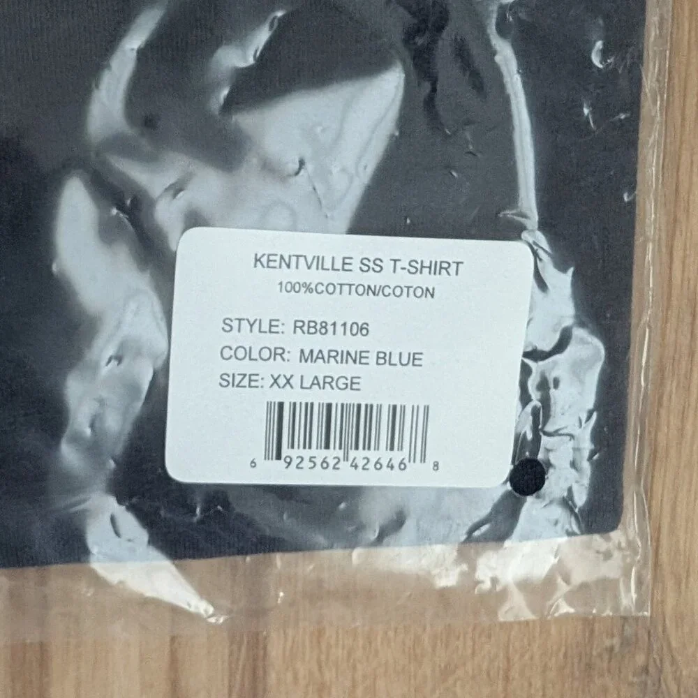 NWT Robert Barakett Kentville Cotton T-Shirt Marine Blue XL & XXL Luxury Tee - Picture 7 of 11